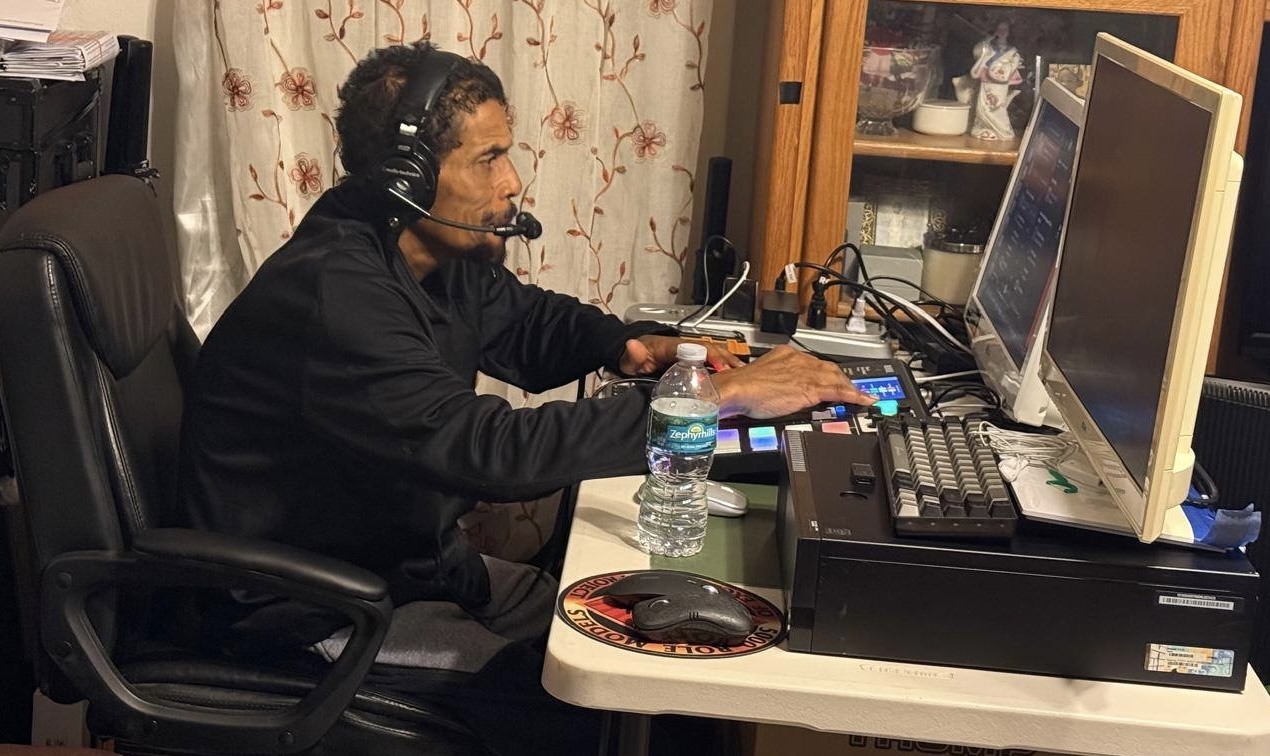 Richard Culture Gad Jones broadcasting with Reggae Nostalgia